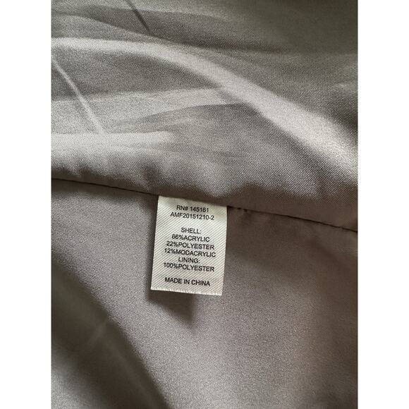 Boho Faux Fur Vest with Pockets | Shaggy Open Vest Medium - Picture 6 of 6